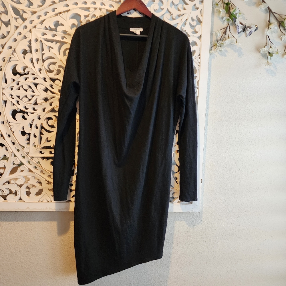 Helmut Lang Sonar Wool Dolman Midi Dress Womens Size Medium